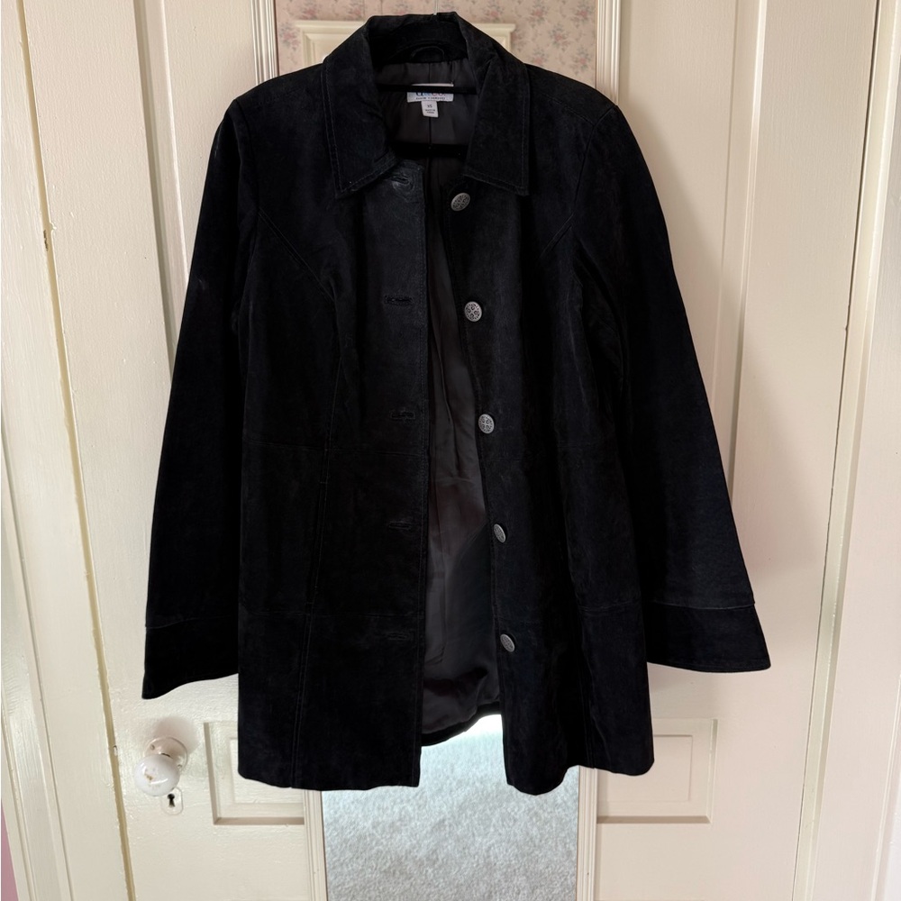 Vintage Women's Black Suede Jacket